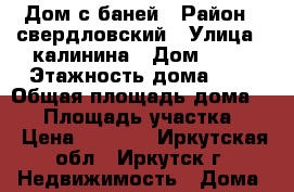 Дом с баней › Район ­ свердловский › Улица ­ калинина › Дом ­ 44 › Этажность дома ­ 1 › Общая площадь дома ­ 25 › Площадь участка ­ 4 › Цена ­ 9 000 - Иркутская обл., Иркутск г. Недвижимость » Дома, коттеджи, дачи аренда   